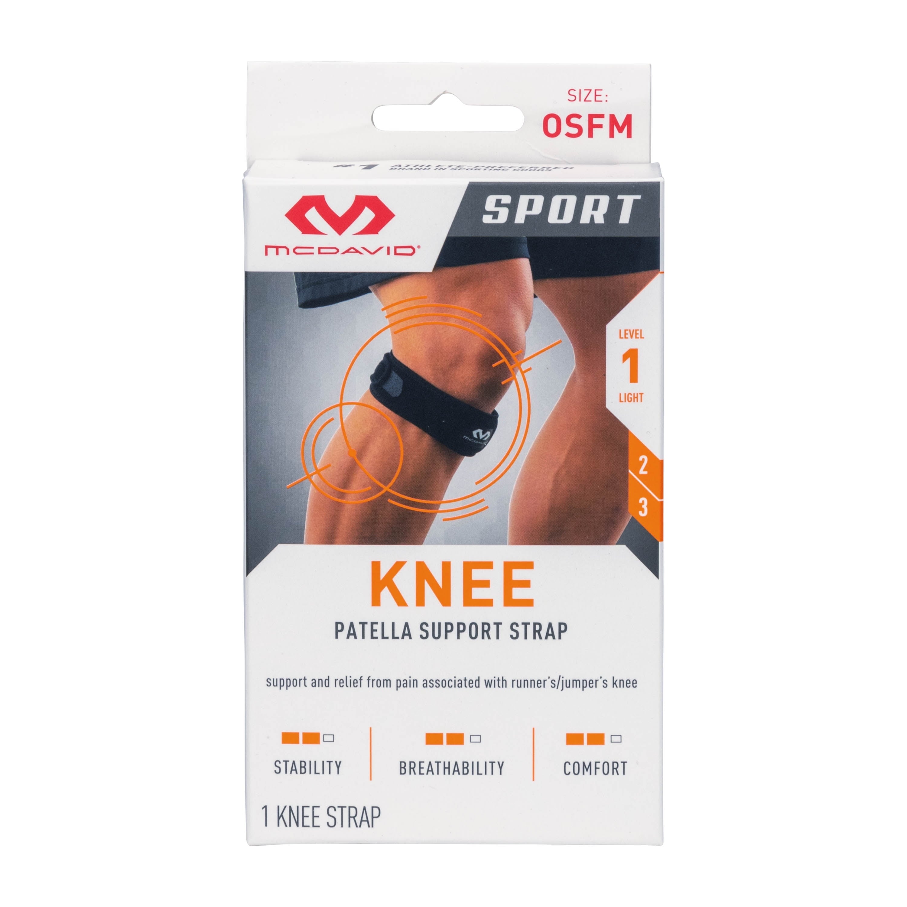 Sport Knee/Patellar Tendon Support Strap, Adjustable, One Size